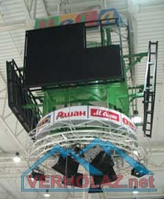Монтаж светодиодных экранов гипермаркета Мега (Икея)